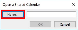 Open a Shared Calendar 1