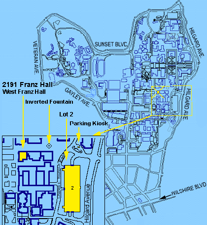 UCLA Psychology Clinic map